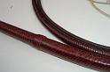 6ft Saddle Tan and Whiskey 24 plait pair of Custom Classic Australian Bullwhips with Box Pattern Knots C
